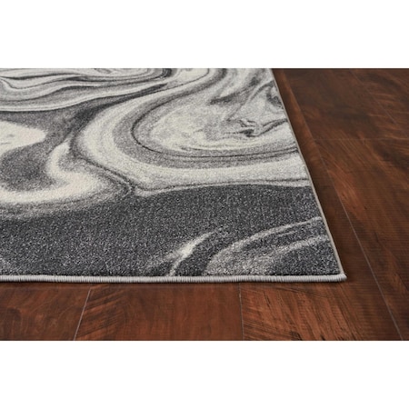 Homeroots 39 x 59 in. Grey Polypropylene Rug 375610